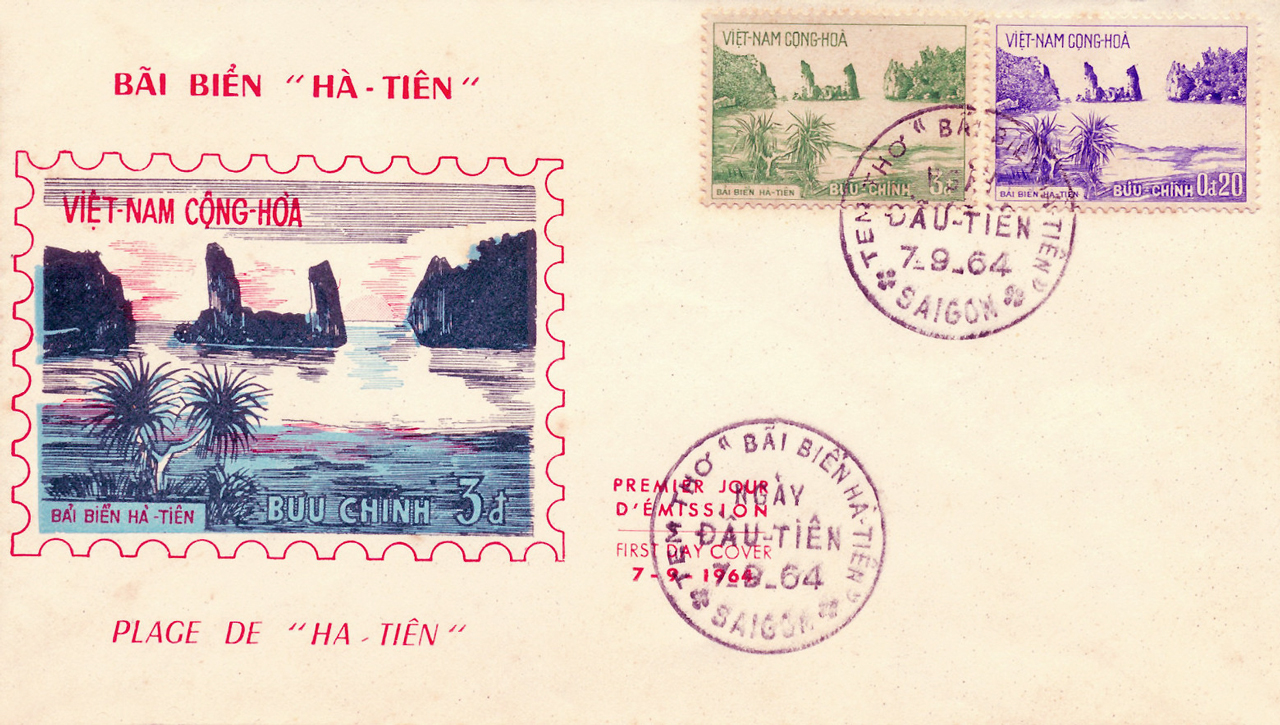 Postcard Bãi Biển Hà Tiên năm 1964