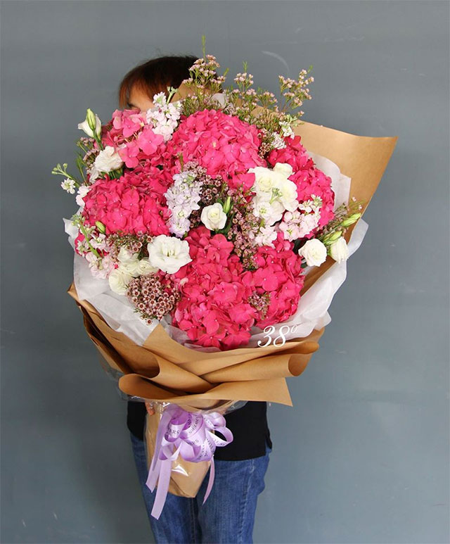 Bó hoa cẩm tú cầu - Ảnh 8