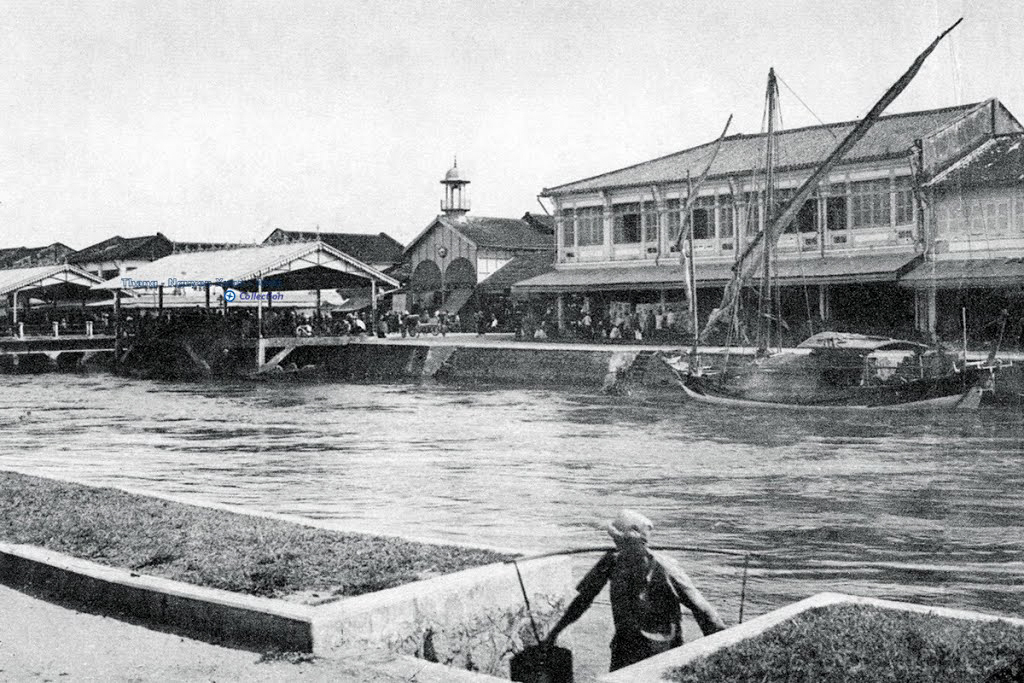 Chợ cá biển Rạch Giá nhìn từ ngân hàng Việt Nam Thương Tín