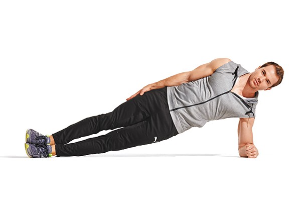 Plank nghiêng giảm mỡ bụng