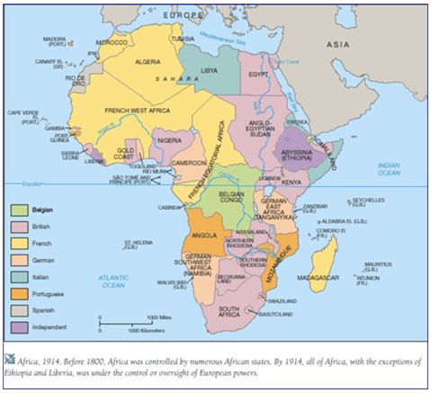 Các nước thực dân phân chia châu Phi
