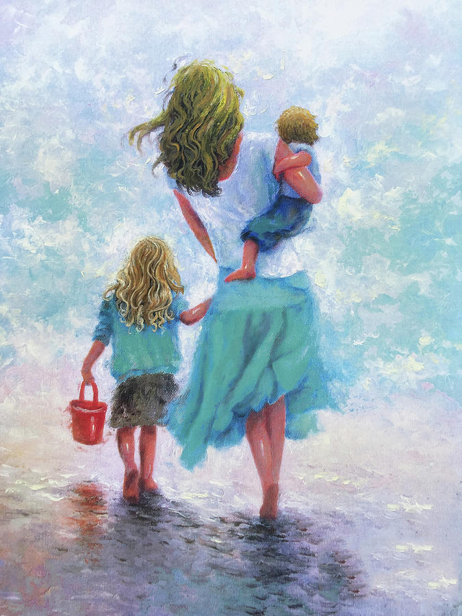 Ảnh vẽ mẹ và con gái