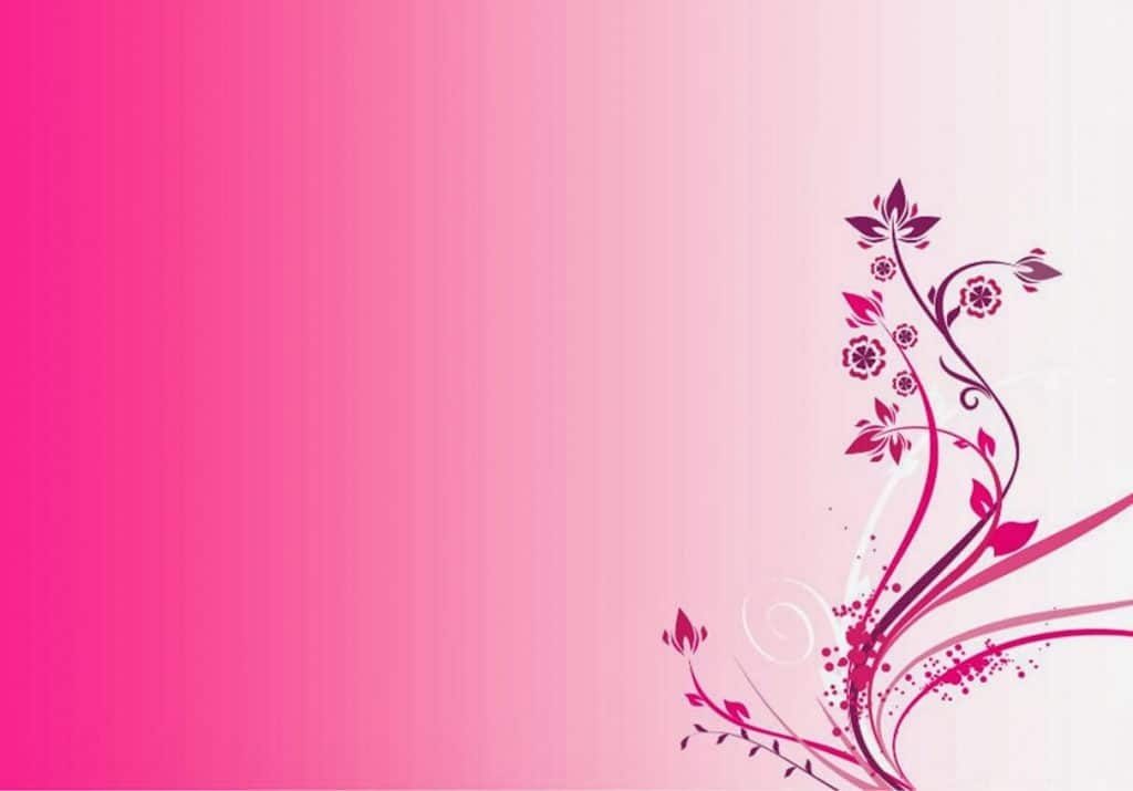 Background hoa lá màu hồng