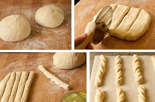 Trộn bột và tạo hình bột bánh mỳ