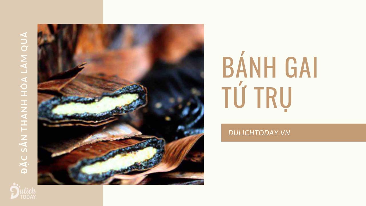 Bánh gai là loại bánh đặc sản xứ Thanh nổi tiếng chỉ sau món nem chua