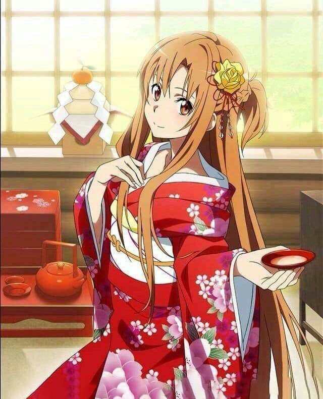 Hình ảnh anime kimono xinh