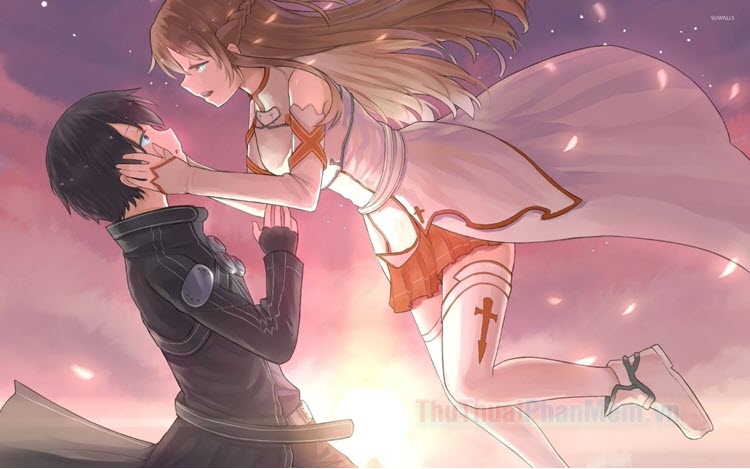 Hình ảnh đẹp và lãng mạn nhất của Kirito và Asuna