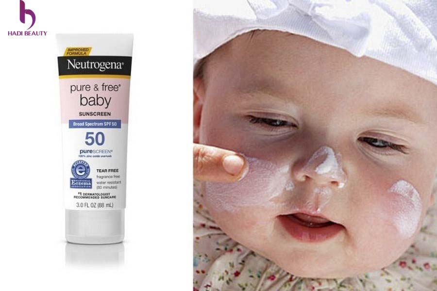 Kem chống nắng cho bà bầu được khuyên dùng - Neutrogena Pure & Free Baby Mineral Sunscreen SPF 50