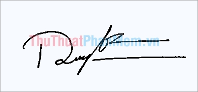 Mẫu chữ ký đơn giản tên Thành Long