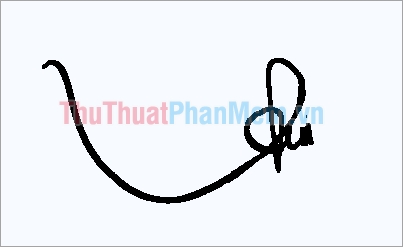 Mẫu chữ ký đơn giản tên Thu