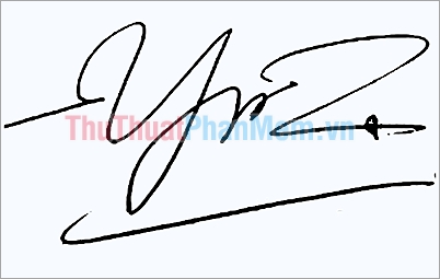 Mẫu chữ ký đơn giản tên Yến