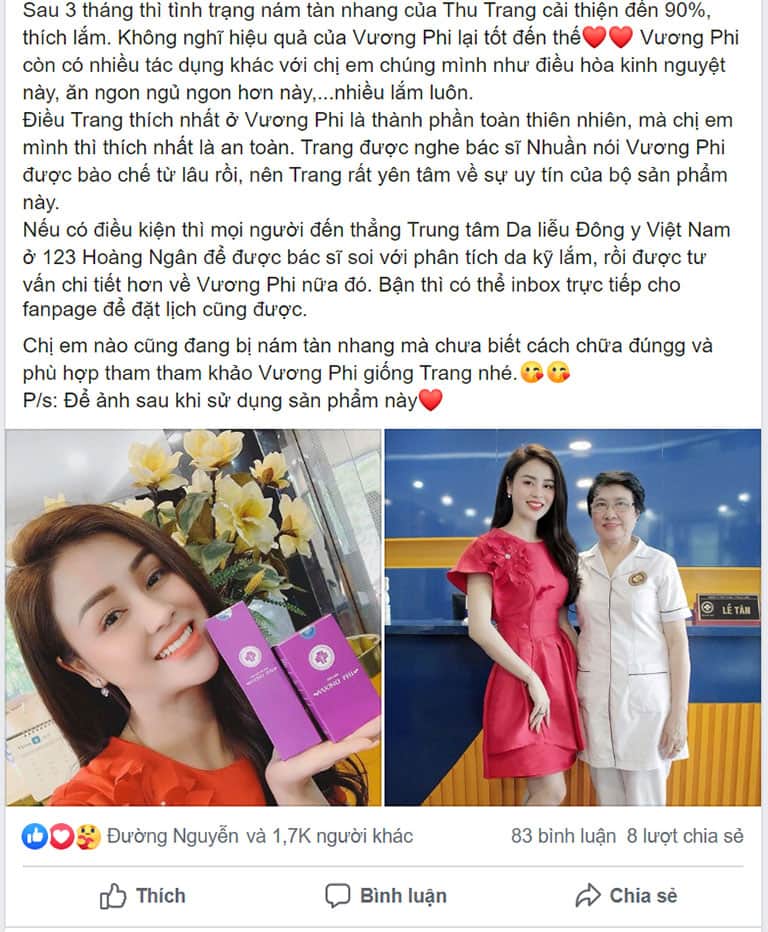 Phản hồi của diễn viên Lương Thu Trang về Bộ sản phẩm Vương Phi