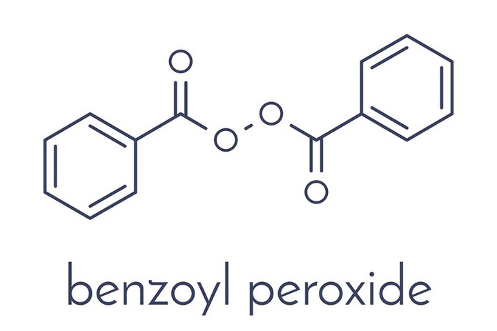 Cấu tạo của Benzoyl Peroxide.