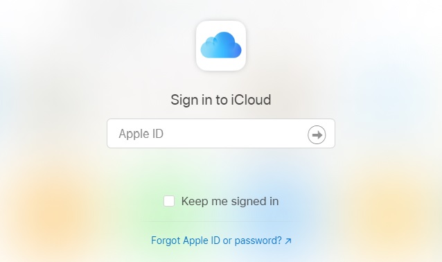 Bước 1: Truy cập icloud.com và nhập Apple ID