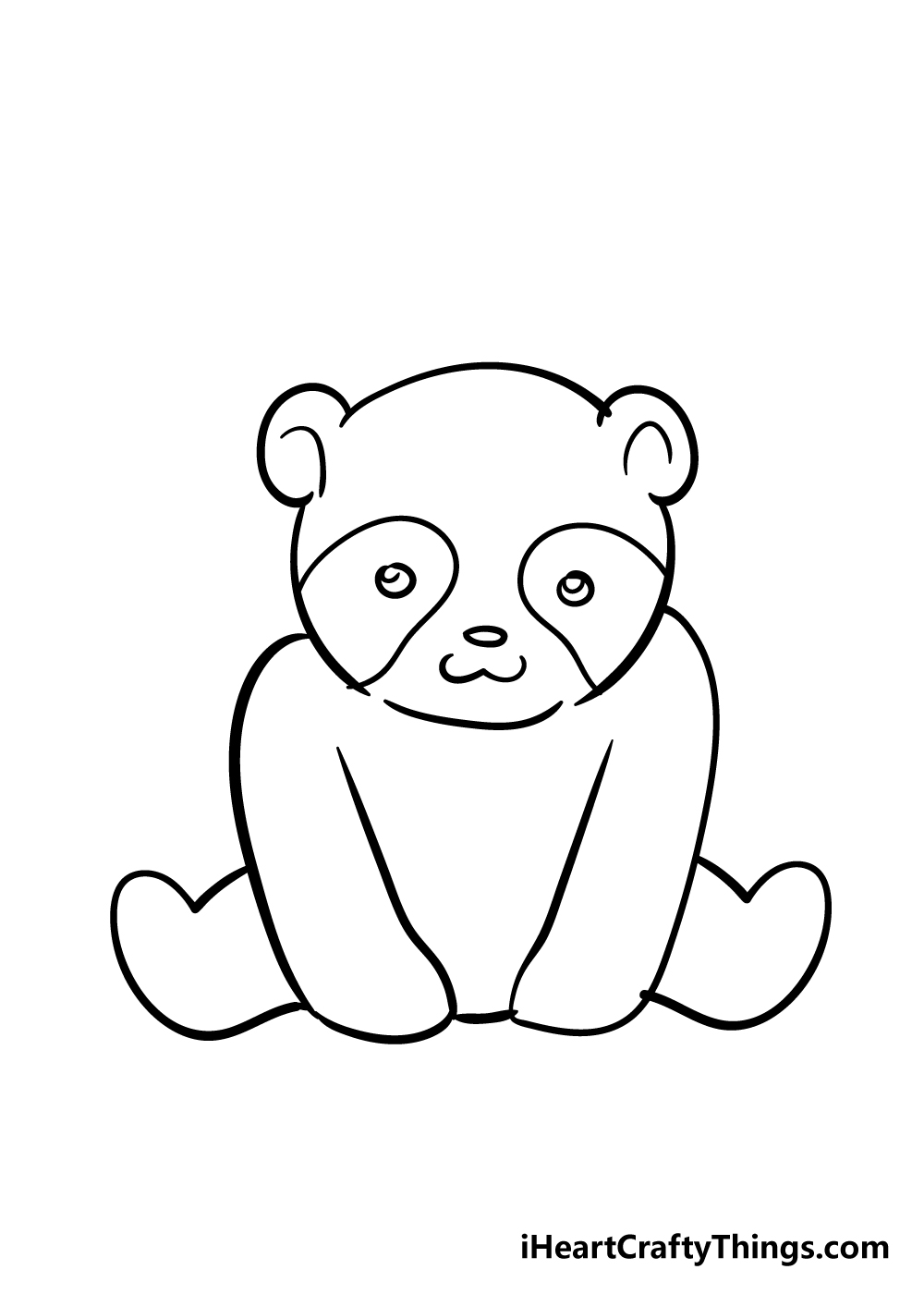 Panda5 - Hướng dẫn chi tiết cách vẽ con gấu trúc cute dễ thương với 7 bước đơn giản