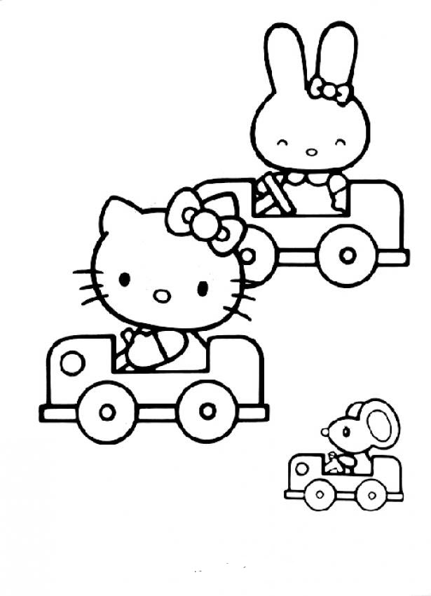 Hình tập tô màu Hello Kitty đẹp mẫu tranh vẽ cho bé tập tô đẹp nhất