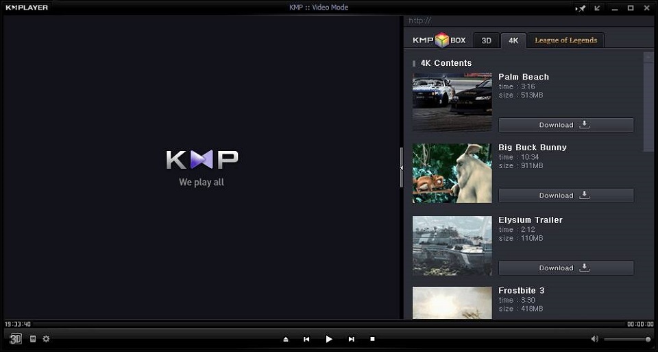 Phần mềm xem video KMP Player