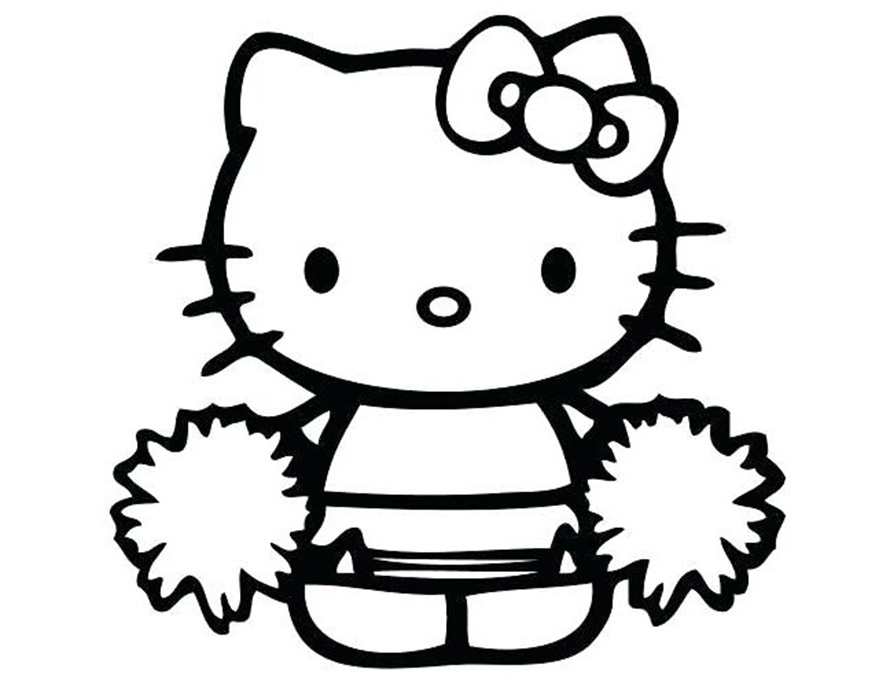 Những mẫu tranh tô màu Hello Kitty đẹp siêu cool dành cho các bé