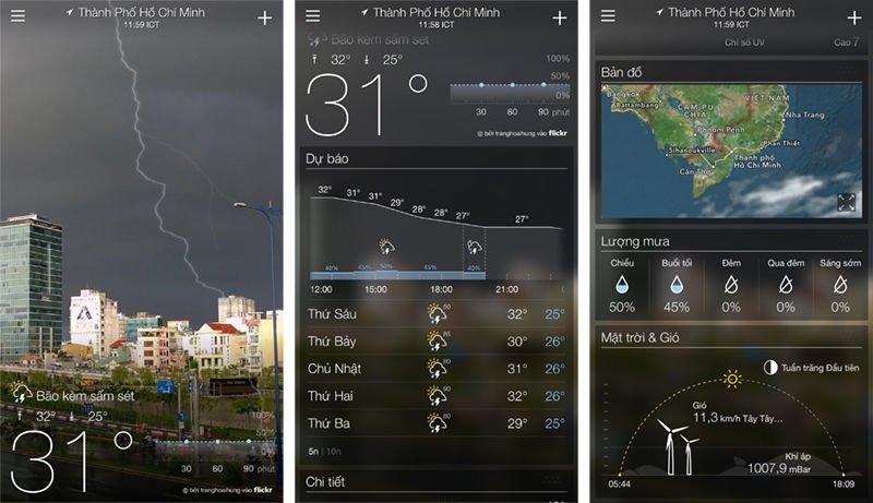 [Tổng hợp] 15+ phần mềm dự báo thời tiết tốt cho thiết bị Android và iOS 2