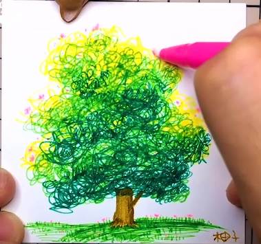 ve cay 2 - Hướng dẫn chi tiết cách vẽ cây đơn giản với 9 bước cơ bản