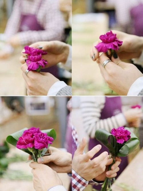 8 cách bó hoa đẹp tặng bạn gái
