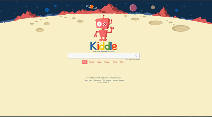 Công cụ tìm kiếm Kiddle 