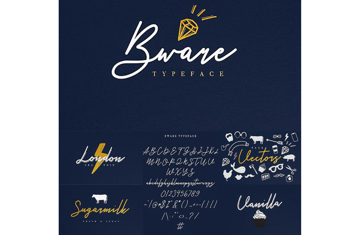 Font Chữ Thiết Kế BWARE TYPEFACE 