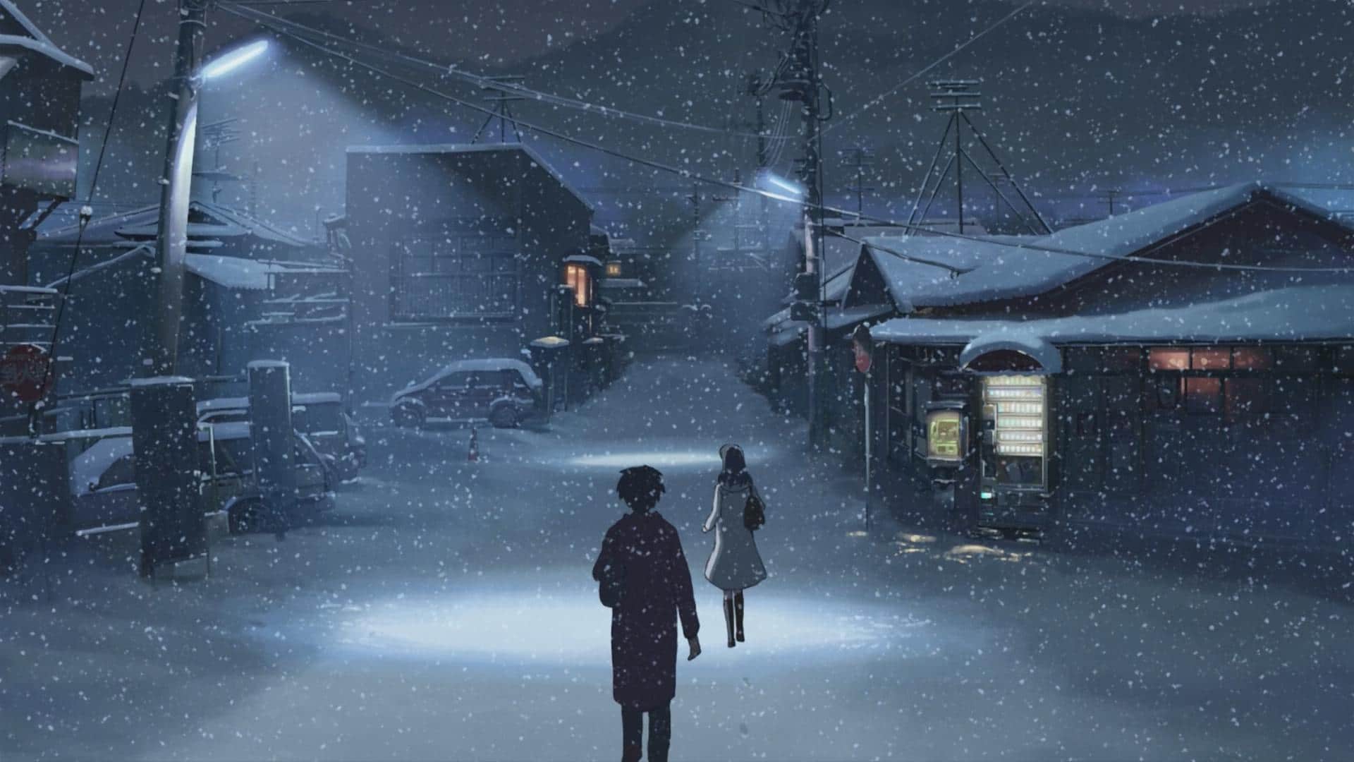 Cảnh mùa đông lạnh Anime