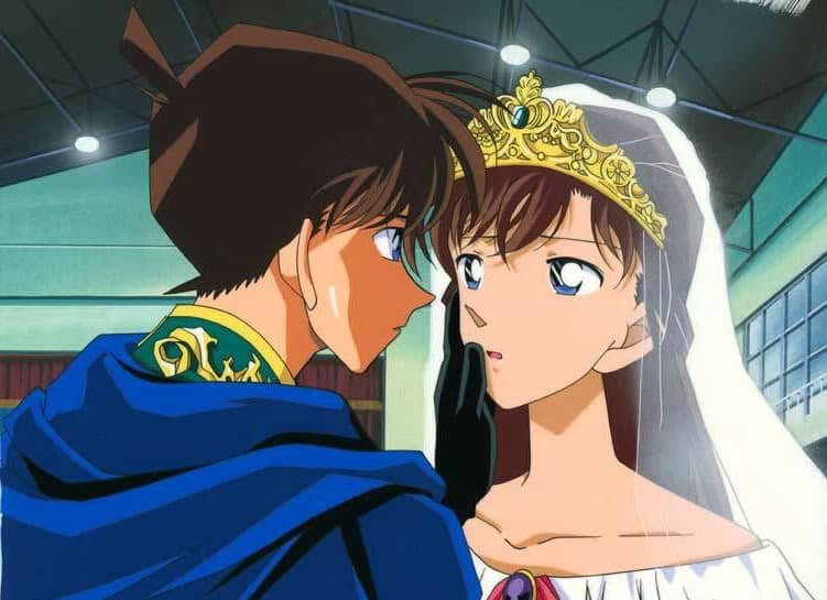 Hình Anime Kudo Shinichi và Ran lãng mạn