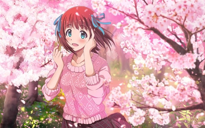 Hình Anime mùa xuân cute dễ thương nhất