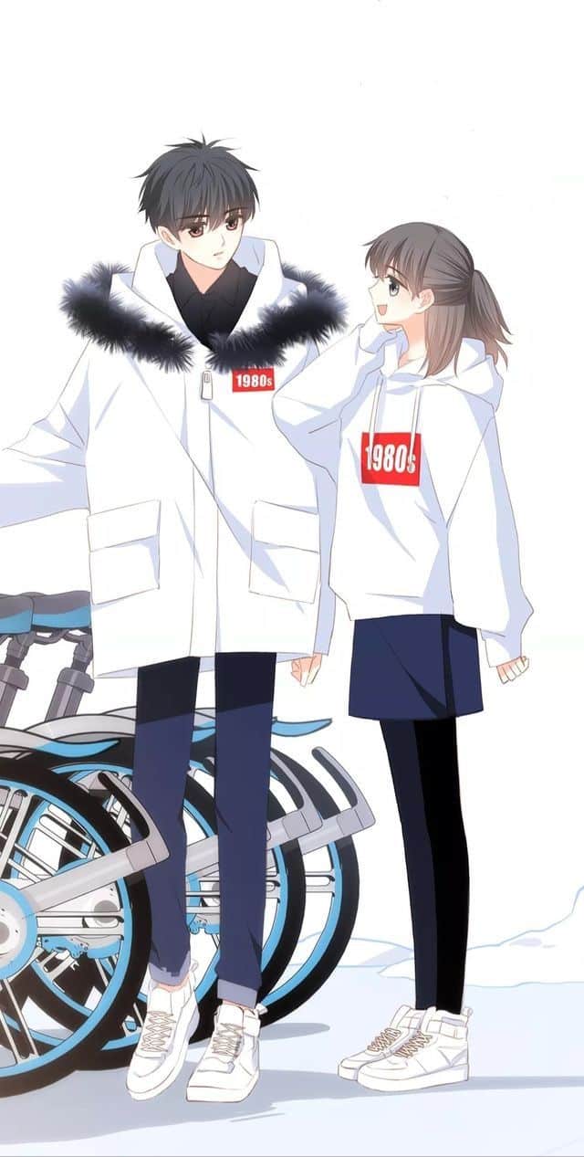 Hình cặp đôi Anime dễ thương
