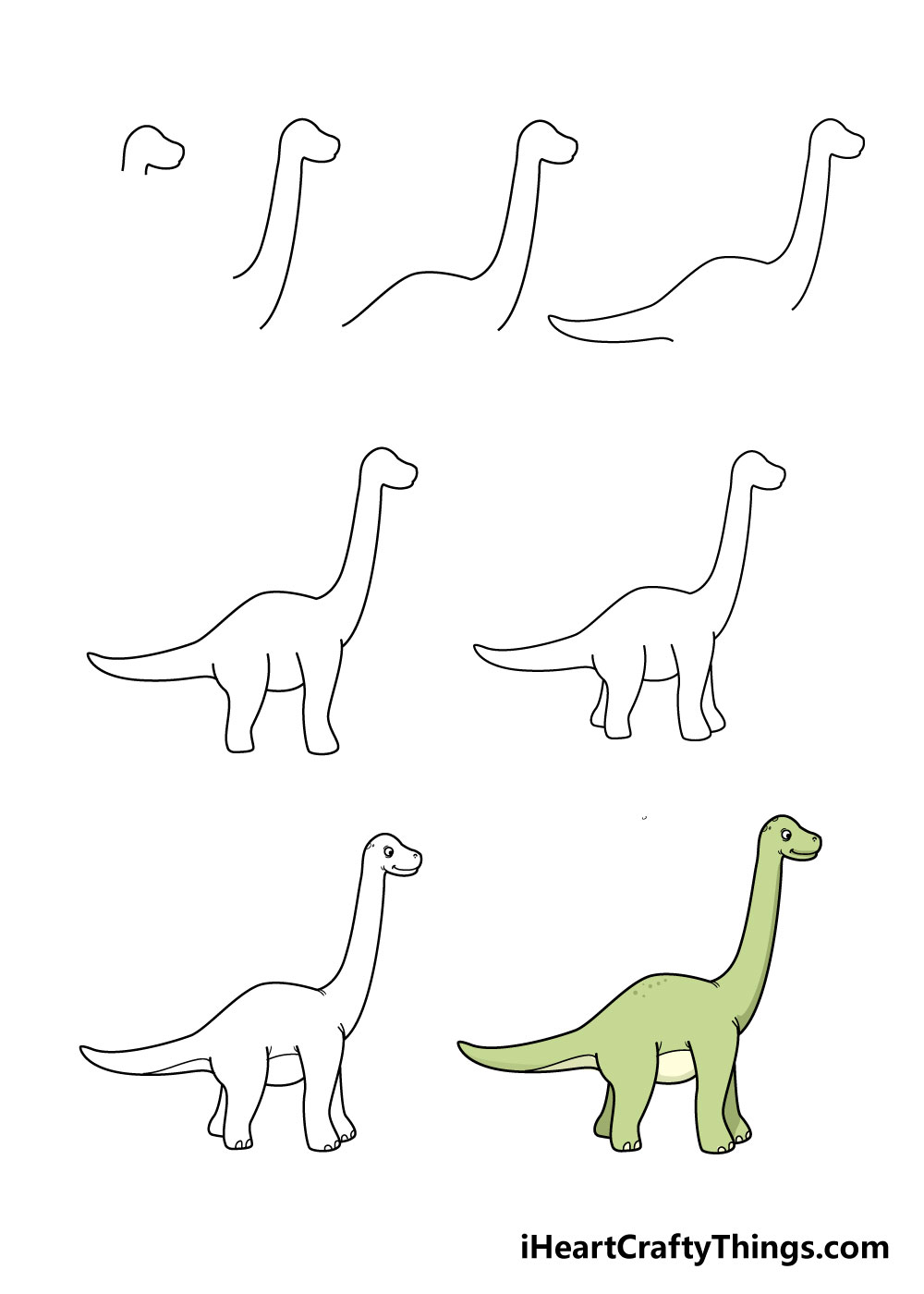 How To Draw Dinosaurs in 8 Steps - Hướng dẫn cách vẽ con khủng long đơn giản với 8 bước cơ bản