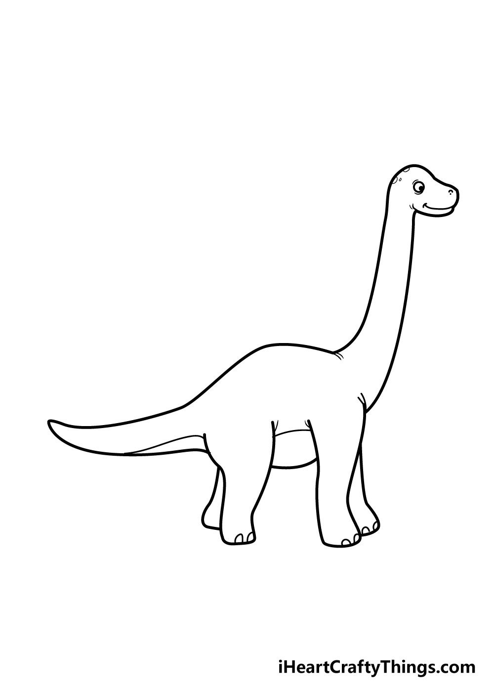How to draw a dinosaur 7 - Hướng dẫn cách vẽ con khủng long đơn giản với 8 bước cơ bản