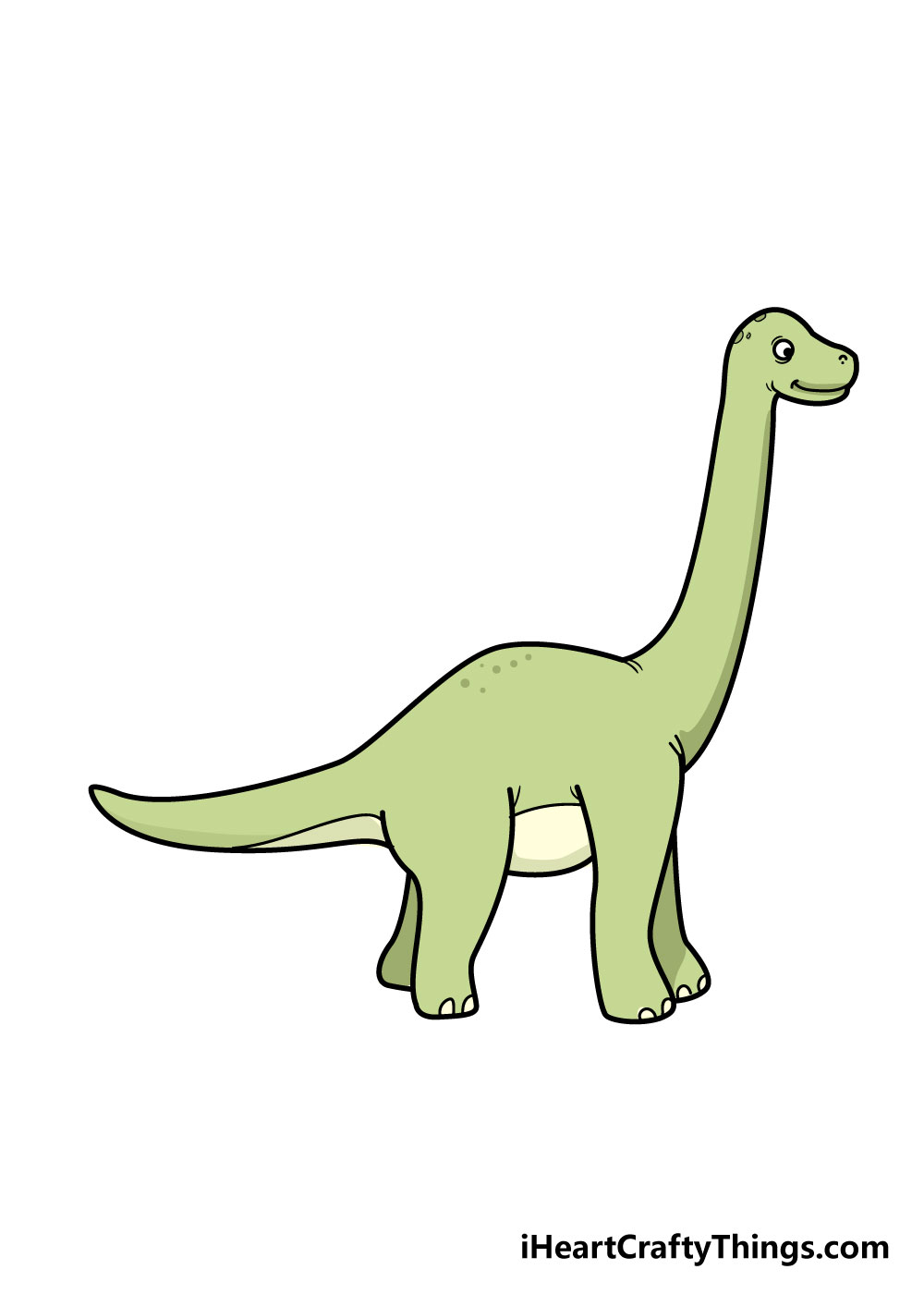 How to draw a dinosaur 8 - Hướng dẫn cách vẽ con khủng long đơn giản với 8 bước cơ bản