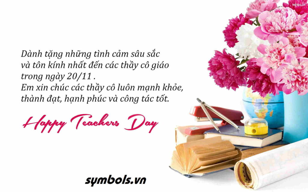 Lời chúc ngày nhà giáo Việt Nam gửi tặng thầy cô