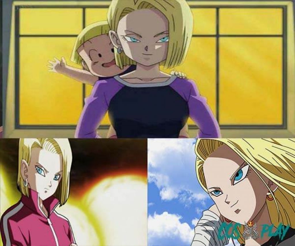 Android 18 Cosplay girl from Dragon Ball z
