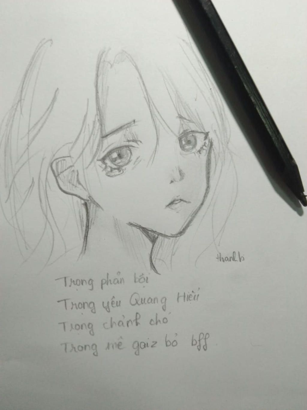 Vẽ Anime Buồn cô đơn lạc lõng