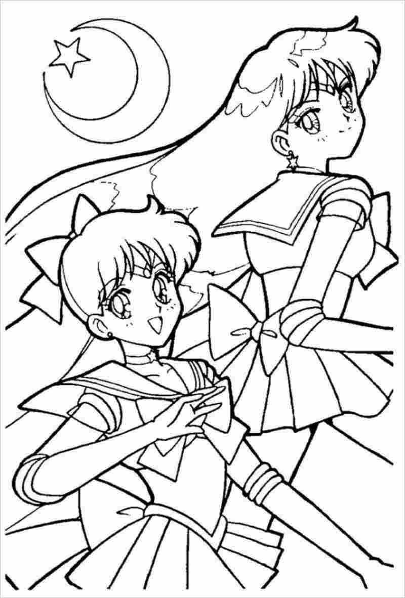 Tranh tô màu các Sailor Moon