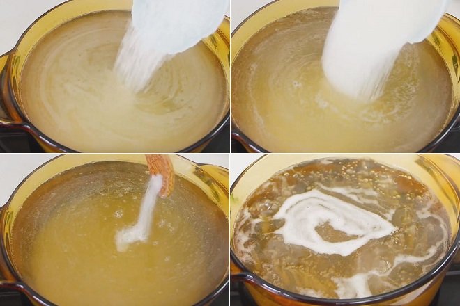 cách nấu rau câu sơn thủy từ bột agar