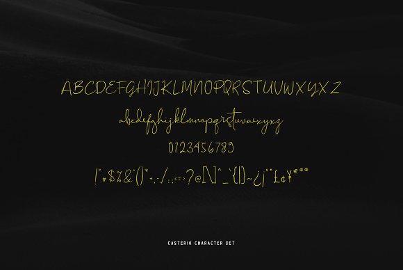 Font Chữ Thiết Kế CASTERIO SIGNATURE 