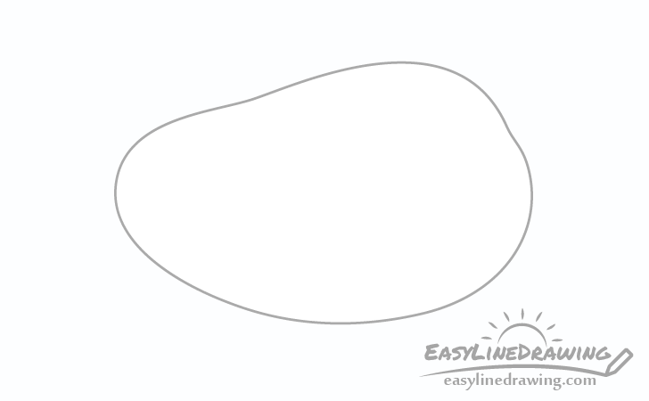 mango outline drawing - Hướng dẫn cách vẽ quả xoài đơn giản với 6 bước cơ bản cho bé tô màu