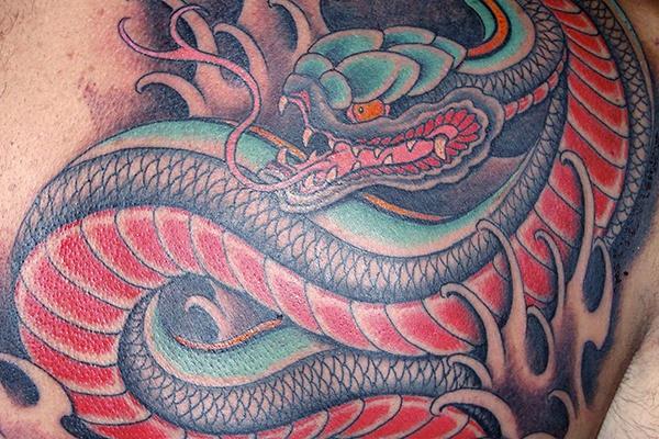 rắn nhật tattoo đẹp