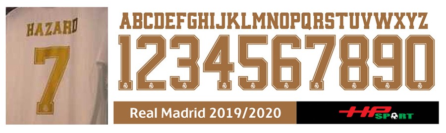 Font số đẹp Real Madrid 2020 2021 (File .cdr)