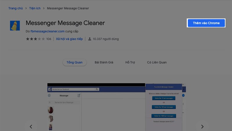 Tải về Mesenger Message Cleaner
