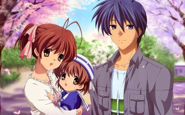 Anime vẽ tranh gia đình hạnh phúc